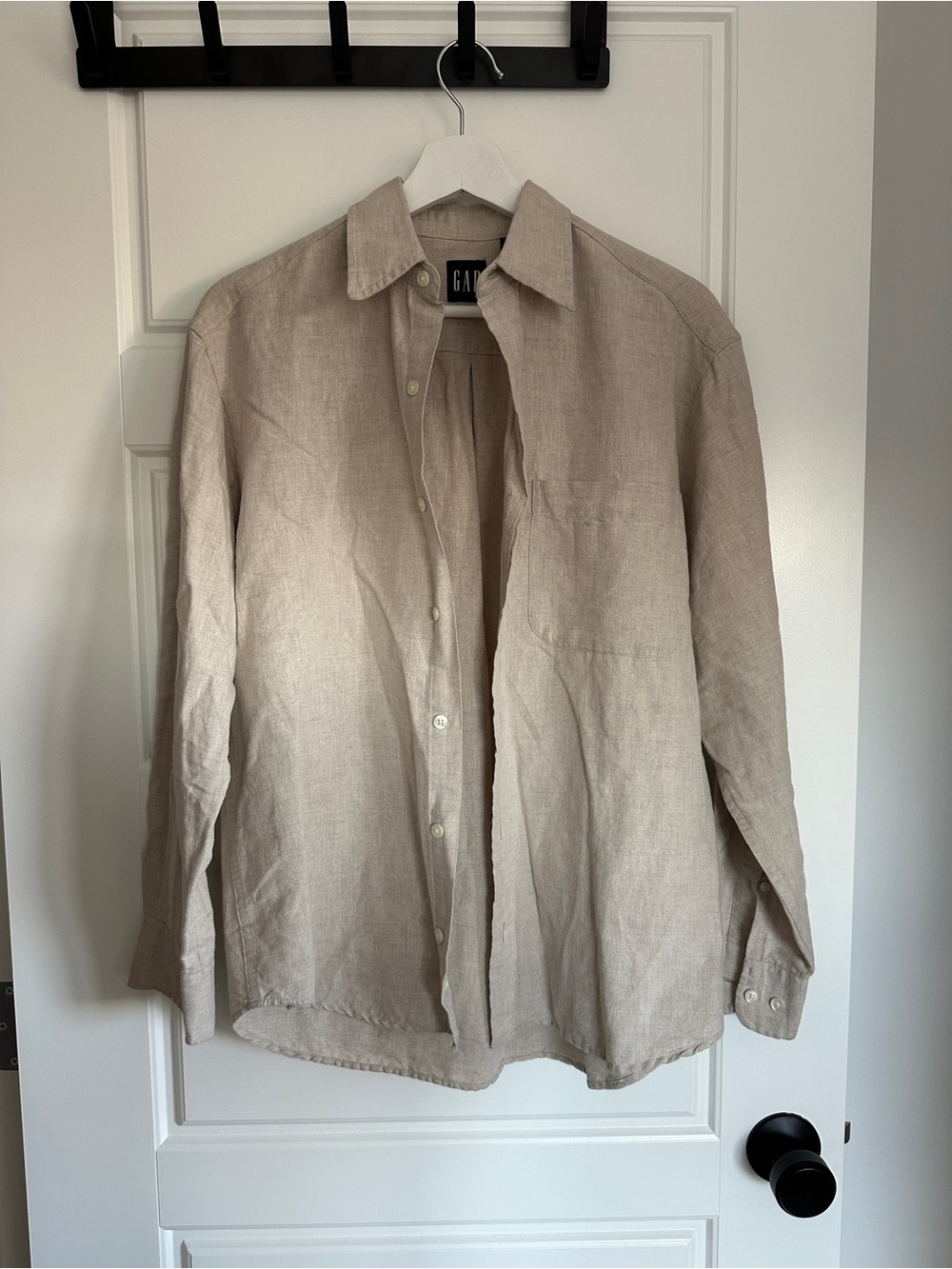 GAP Linen Women’s Light Beige Button Shirt